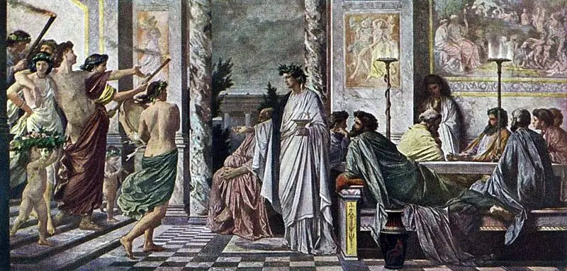 Anselm Feuerbach (1829–1880), Plato’s Symposium. (Source: Wikipedia)