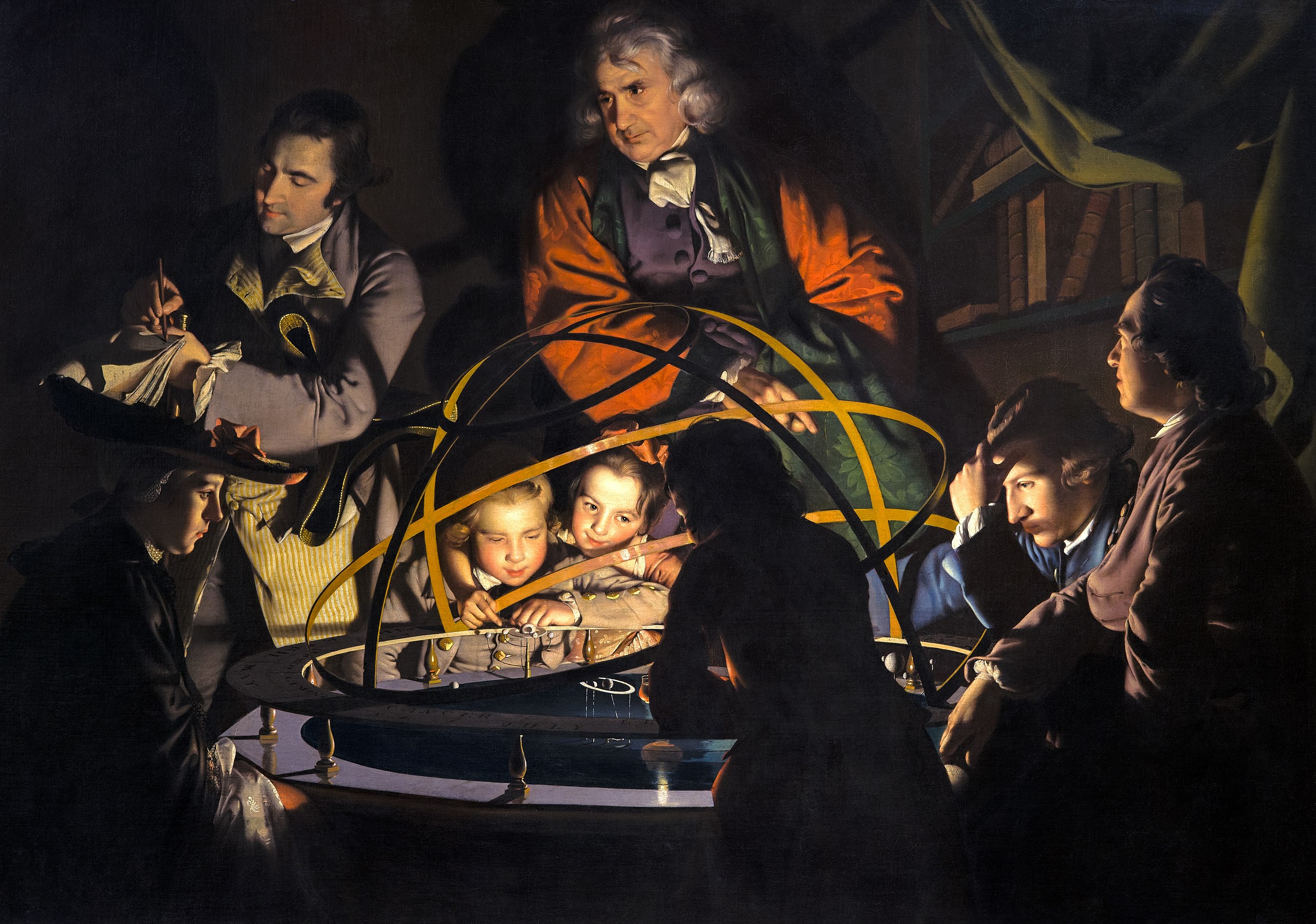 Joseph Wright of Derby, A Philosopher Giving a Lecture at the Orrery (1766). Derby Museums and Art Gallery, England.